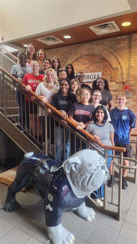 Group photograph of Prepared Dawgs student ambassadors