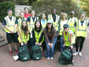 Members of CERT after completing a search and rescue exercise